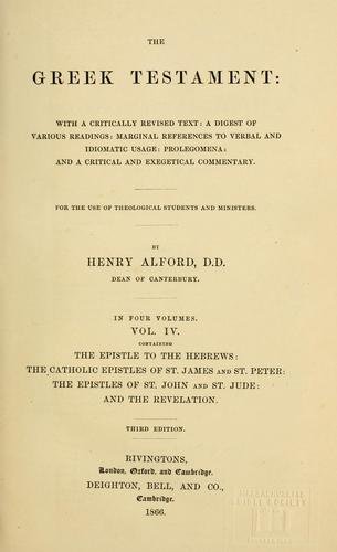 Henry Alford - Greek Testament Cover vol-IV