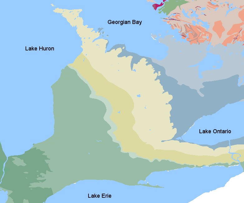 Ontario bedrock map