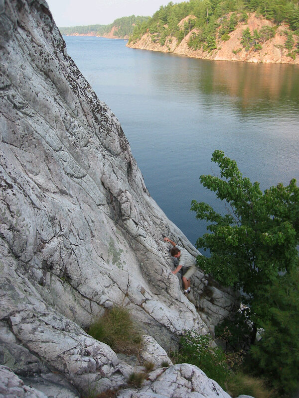 Pothole with George Lake in the background