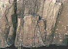 Sandstone dikes in basalt